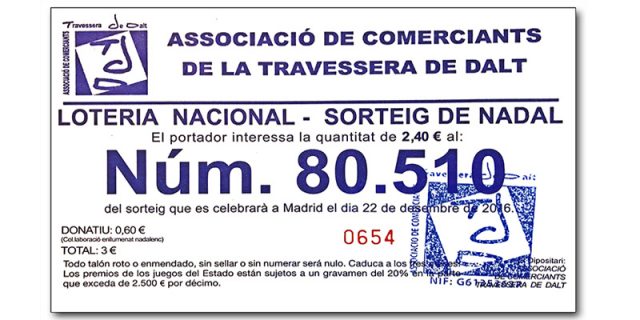 Participaciones de la Loteria Nacional de Navidad